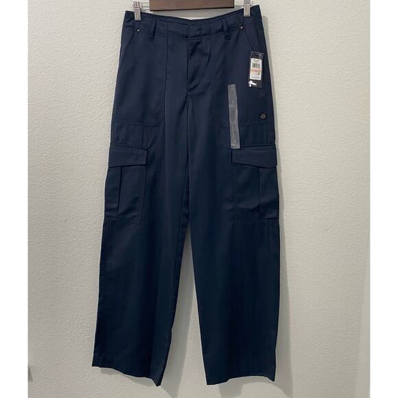 Tommy Hilfiger Pants - Tommy Hilfiger Pants Womens Size 2 Cary Capsule Cargo Navy Straight Wide Leg